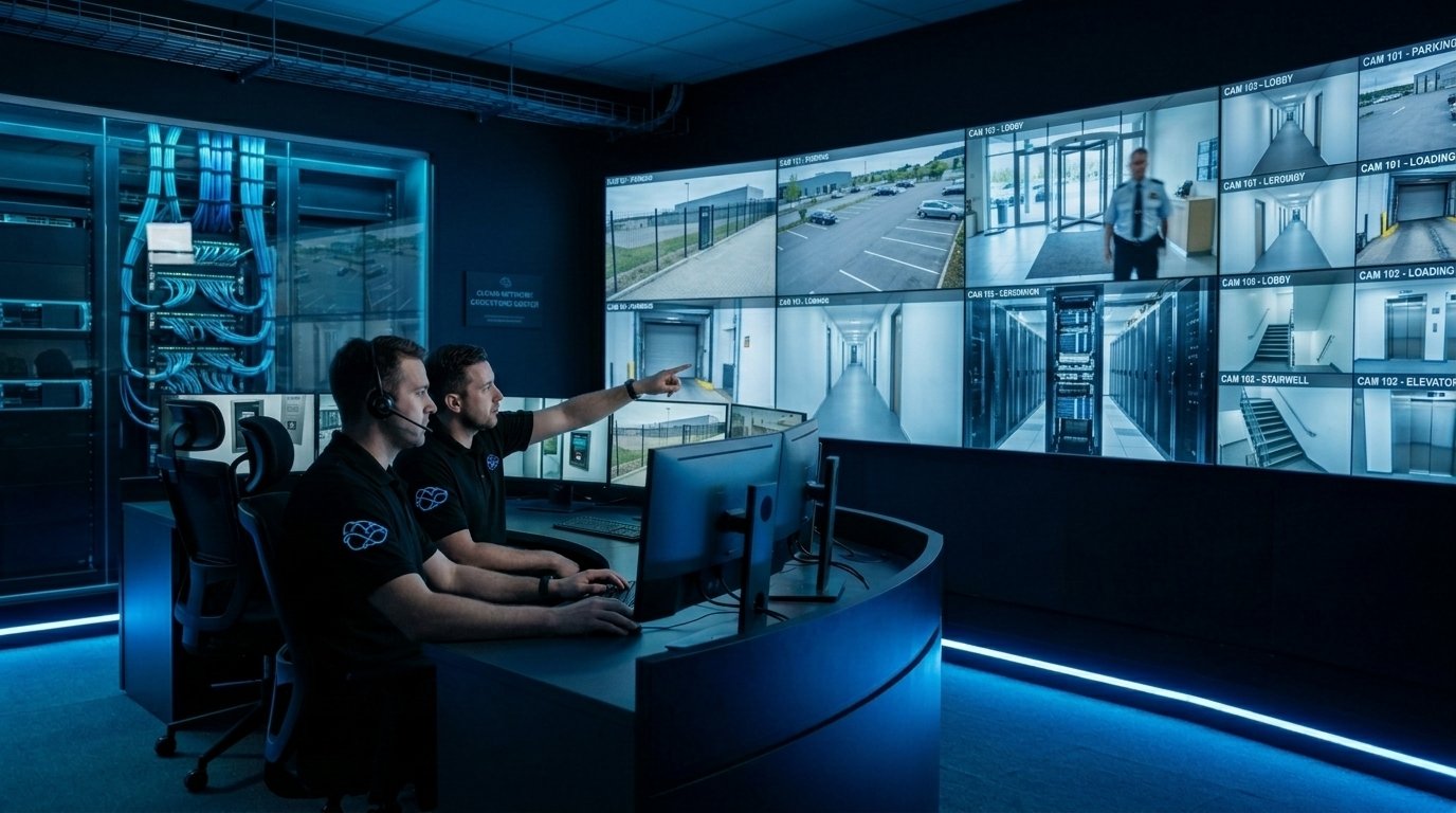 Equipe de monitoramento 24 horas por dia 